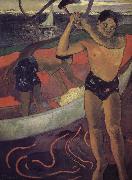 Paul Gauguin Helena ax man France oil painting artist